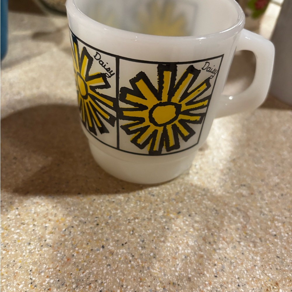 Anchor Hocking Daisy Mug Fire King
